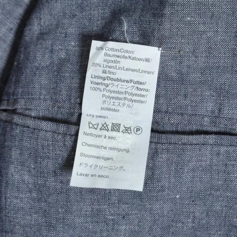 J.Crew Ludlow Slim Blazer 40R Gray Cotton Linen Somelos Portugal Sport Coat Mens